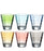 verre à eau - 21.5cl - verre bas - Optic couleur pastel - Leonardo
