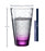 verre à jus de fruit - verre à eau - verre apéritif- verre haut - 30cl - Optic fond couleur assorti - Leonardo