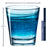verre à eau - verre bas - 25cl - Vario struttura couleur - couleur assortie teintée dans la masse - lot 6 - Leonardo