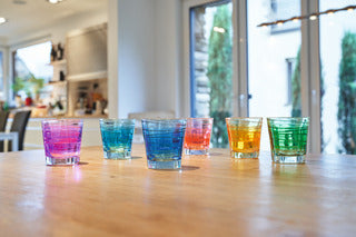verre à eau - verre bas - 25cl - Vario struttura couleur - couleur assortie teintée dans la masse - lot 6 - Leonardo