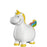 tirelire enfant licorne - animal - blanc et multicolore - ceramique - leonardo
