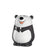 tirelire enfant panda - animal - blanc et noir - ceramique - leonardo