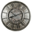horloge engrenages en mouvement - style industriel - métal gris - diamètre 80 cm
