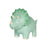 tirelire enfant dino -  dinosaure triceratops - vert pastel - polyrésine - cades design - amadeus les petits