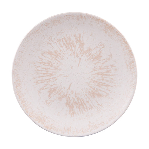 assiette plate en grès - onyx - crème - 27 cm - Table Passion