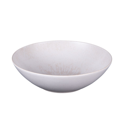 saladier en grès - onyx - 24 cm - crème - Table Passion