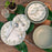assiette dessert - porcelaine - collection episia - motif feuillage vert et blanc - 20 cm - Table Passion
