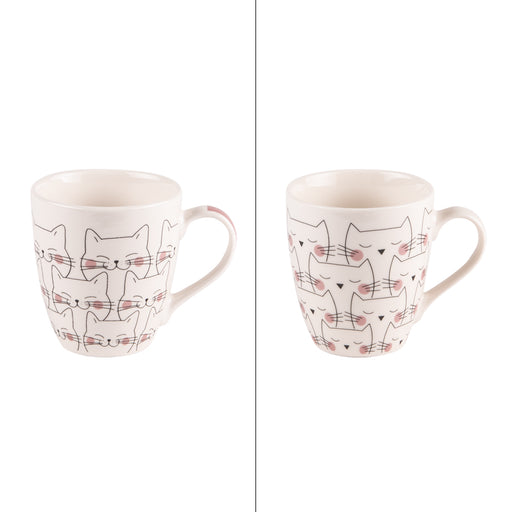 mug café thé - motif cat - 23cl - porcelaine - Table Passion