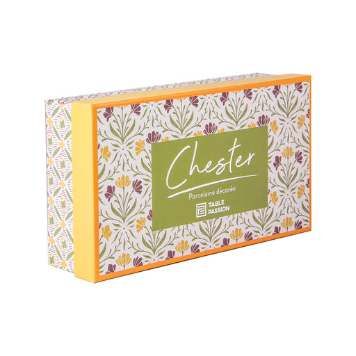 TASSE porcelaine - collection chester - mulitcolore - 23 cl - coffret cadeau 6 mugs - Table Passion