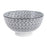 saladier - porcelaine - motif géométrique - blanc / noir - 20cm x 10 cm -  Table passion