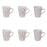 tasses café en grès - tara - scandinave - motifs géométriques - 10 cl - coffret 6 tasses - Table Passion