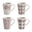 tasses café palawan terra - motif géométriques - 14 cl - coffret 4 tasses - Table Passion