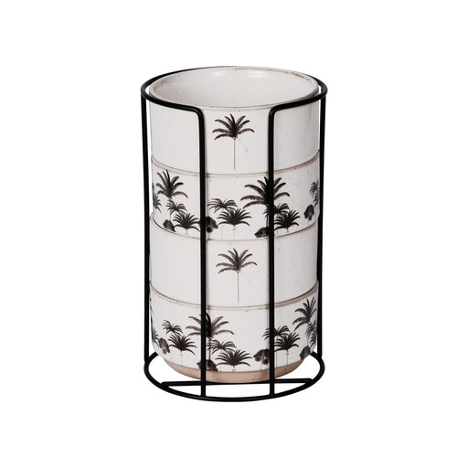 lot de 4 bols empilables en grès sur support - collection Palm - Table passion