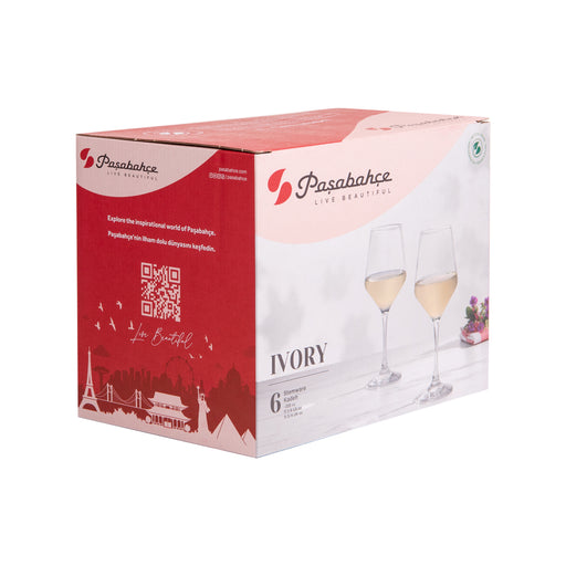 verre à vin 35 cl - verre à pied - verre à vin blanc - verre à eau - collection Ivory - Table Passion