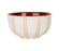 bol coupelle alaria rayures beige blanc - grès - 35 cl - SEMA - COTE TABLE