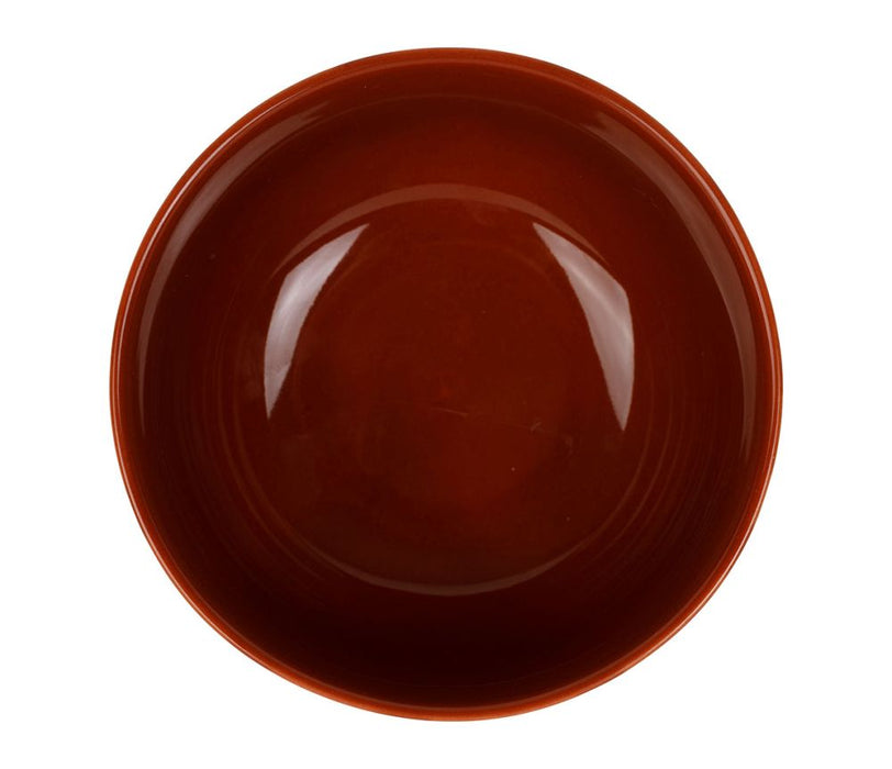 bol coupelle alaria rayures rouge bordeaux blanc - grès - 35 cl - SEMA - COTE TABLE