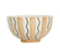 bol coupelle rayure madeira - grès - 3 couleurs assorties - beige terra caramel - 35 cl - SEMA DESIGN - COTE TABLE