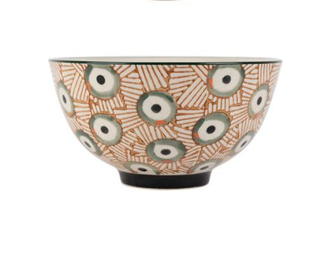 bol coupelle ethnic - grès - 4 décors  assortis - motif géométriques - 35 cl - SEMA DESIGN - COTE TABLE