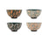 bol coupelle ethnic - grès - 4 décors  assortis - motif géométriques - 35 cl - SEMA DESIGN - COTE TABLE
