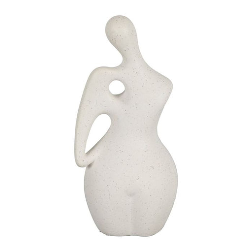 statue femme - céramique poreuse - blanc - 9.5X6.5 H 20.5cm  SEMA DESIGN