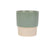 gobelet tasse à café tasse à thé cannelé - 25cl - grés - vert sauge - filtre inox - SEMA DESIGN - COTE TABLE