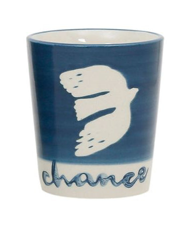 gobelet magic blue - grès - décor chance assortis bleus - 20 cl - SEMA DESIGN