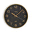 horloge ronde fond gris, cadre bois - diamètre 30 cm - plastique - mouvement aiguilles continu - VERSA HOME