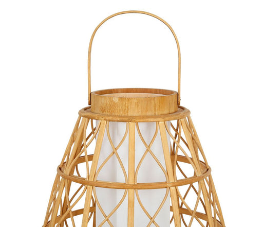 lampe lanterne bois - naturel - scandinave - nature - 32x70 cm  - SEMA DESIGN