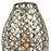 Lampe sur pied métal - motifs ajourés - couleur laiton - SEMA DESIGN