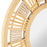 Miroir rond en bambou et cordes - diamètre 60 cm - couleur bois naturel cordage blanc - SEMA DESIGN