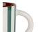 mug thé alaria rayures émeraude blanc - grès - 40 cl - SEMA - COTE TABLE