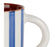 mug thé alaria rayures bleu blanc - grès - 40 cl - SEMA - COTE TABLE
