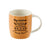 mug porcelaine - authentique - thé café - fond marron - écriture noire- DLP