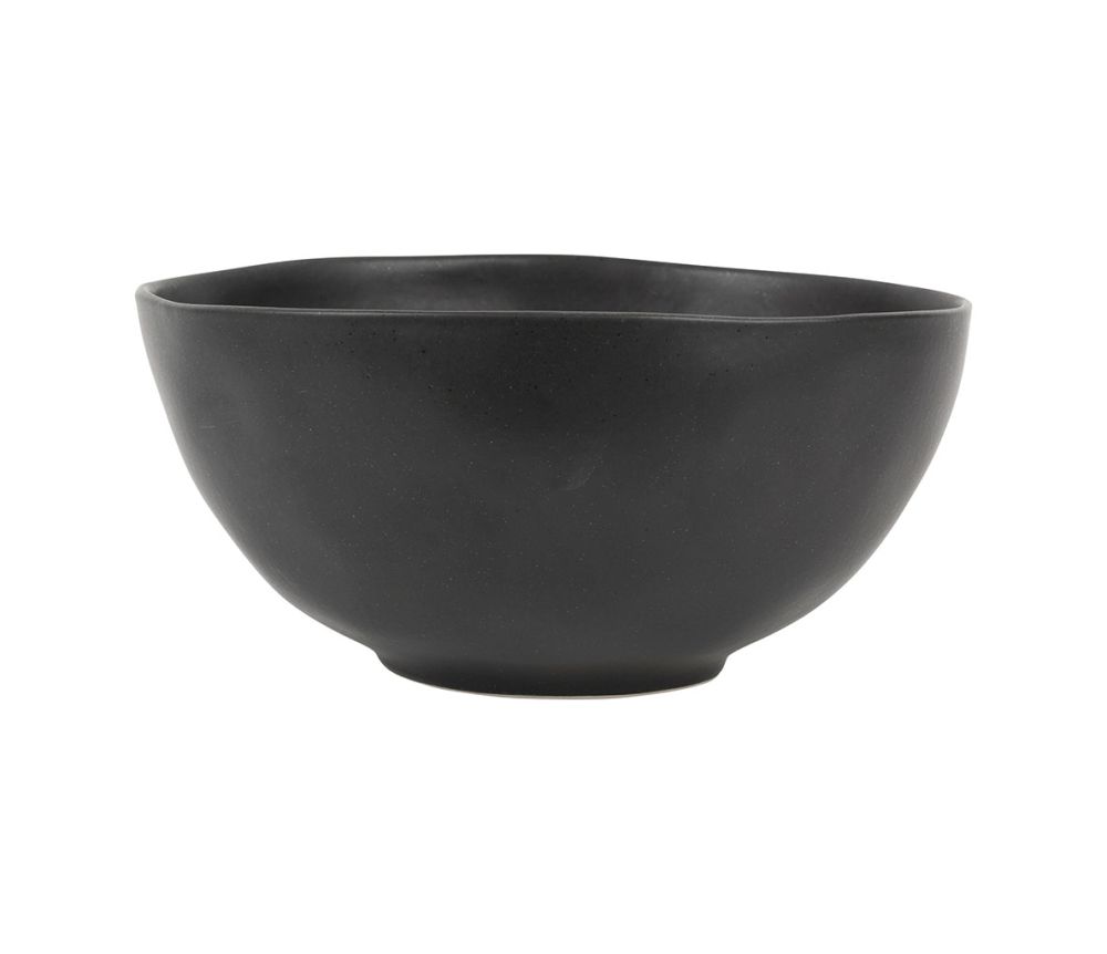 saladier INGRID couleur noire - grès - diamètre 26 cm - SEMA DESIGN - COTE TABLE