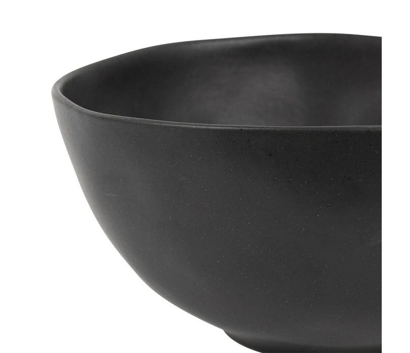 saladier INGRID couleur noire - grès - diamètre 26 cm - SEMA DESIGN - COTE TABLE
