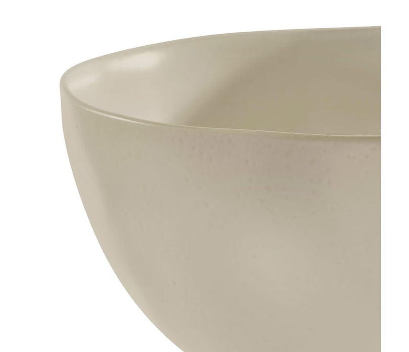 saladier INGRID couleur sable - grès - diamètre 26 cm - SEMA DESIGN - COTE TABLE