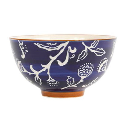 bol coupelle  - grès - décors assortis bleu blanc - 30 cl - SEMA DESIGN