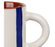 tasse à café alaria rayures bleu blanc - grès - 17 cl - SEMA - COTE TABLE