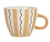 tasse déjeuner rayure madeira - grès - 3 couleurs assorties - beige caramel multicolore - 60 cl - SEMA DESIGN - COTE TABLE