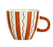 tasse déjeuner rayure madeira - grès - 3 couleurs assorties - beige caramel multicolore - 60 cl - SEMA DESIGN - COTE TABLE