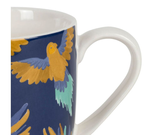 mug thé tropical mocoa - coffret cadeau de 4 mugs - porcelaine - 35 cl - multicolores bleu jaune blanc  - SEMA - COTE TABLE