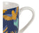 mug thé tropical mocoa - coffret cadeau de 4 mugs - porcelaine - 35 cl - multicolores bleu jaune blanc  - SEMA - COTE TABLE