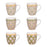 TASSE porcelaine - collection chester - mulitcolore - 23 cl - coffret cadeau 6 mugs - Table Passion