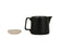 théière verde 1 litre - grés - noir mat - couvercle grès naturel - filtre inox - SEMA DESIGN