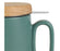 mug tasse tisanière avec filtre inox - grès - vert sauge  - couvercle bambou - 50 cl - SEMA DESIGN - COTE TABLE