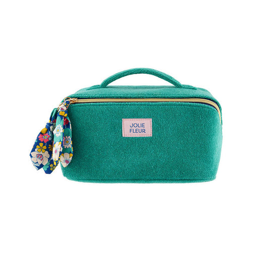 Trousse de toilette femme - bouclette flower retro - vert - DLP - derriere la porte