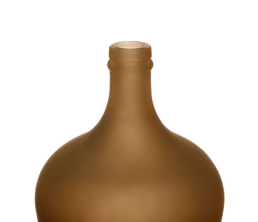 VASE EN VERRE - FORME dame jeanne - terra mat - HAUTEUR 30 CM - SEMA DESIGN