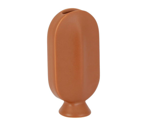 vase face haute terra - soliflore - hauteur 17 cm - grès - SEMA DESIGN