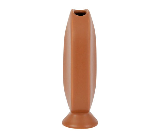 vase face haute terra - soliflore - hauteur 17 cm - grès - SEMA DESIGN