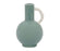 VASE EN GRES avec anses - vert brillant et anse blanc - HAUTEUR 17 CM - SEMA DESIGN - COTE TABLE